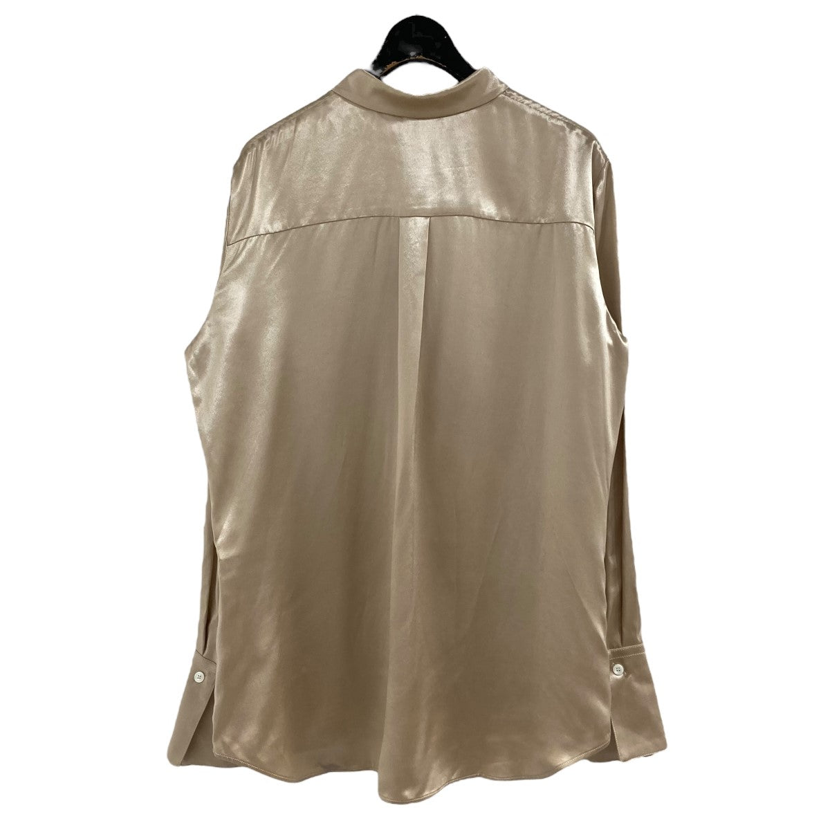 フェラガモ Ferragamo サテンシャツ ベージュ サイズ：38 Ferragamo(フェラガモ) サテンシャツ 1295-152 ベージュ サイズ