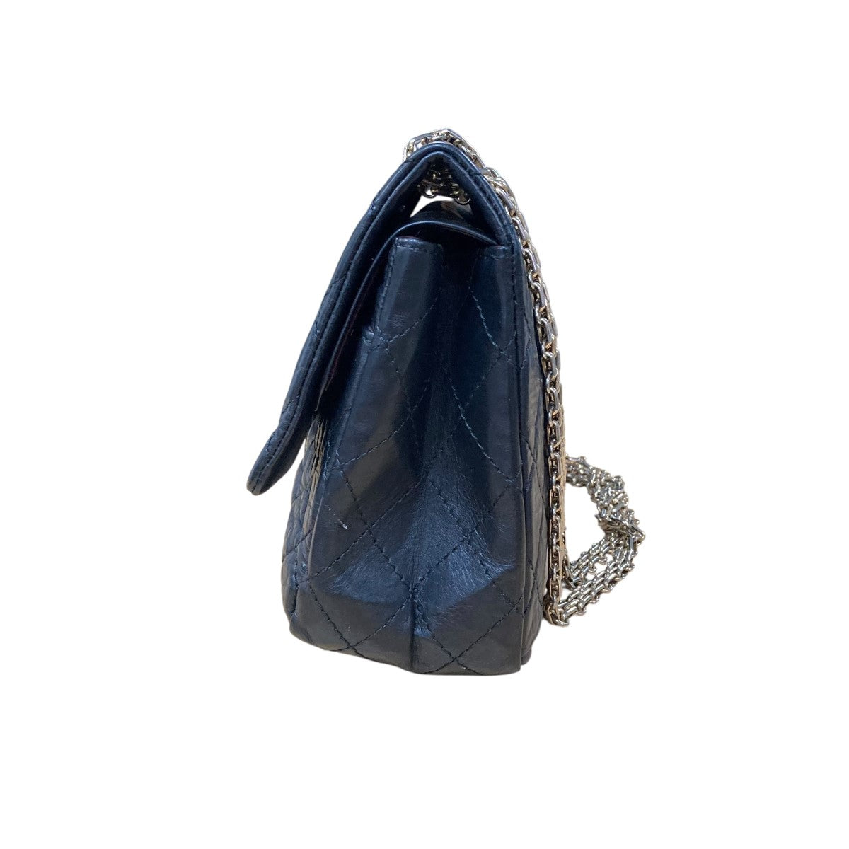 中古 CHANEL ジャンボ ラムスキン ダブルフラップバッグ CHANEL(シャネル) 2．55 ラムスキン ダブルフラップ チェーン
