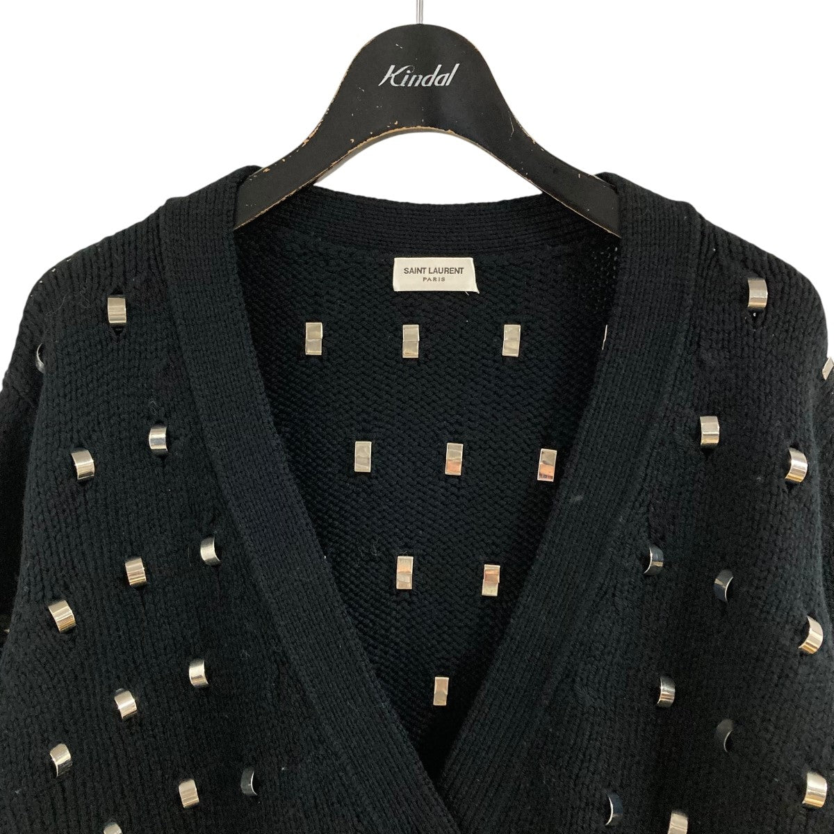 SAINT LAURENT サンローラン　星のカーディガン Saint Laurent Paris(サンローランパリ) メタルパーツカーディガン