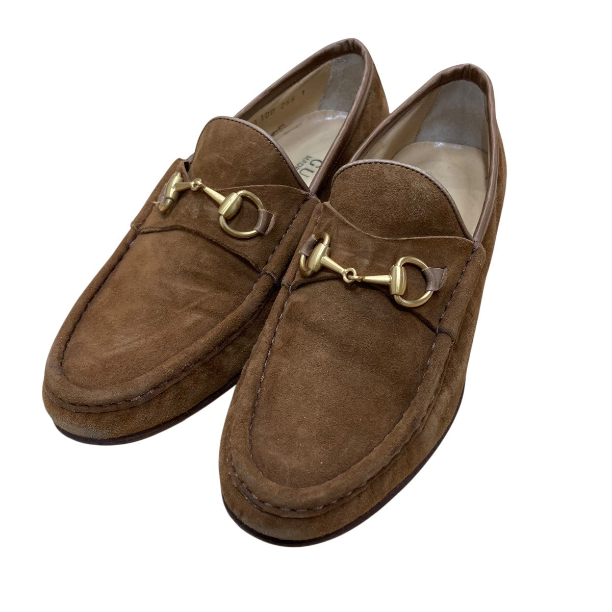 GUCCI(グッチ) Lovelight リザード ローファー 707698 レッド