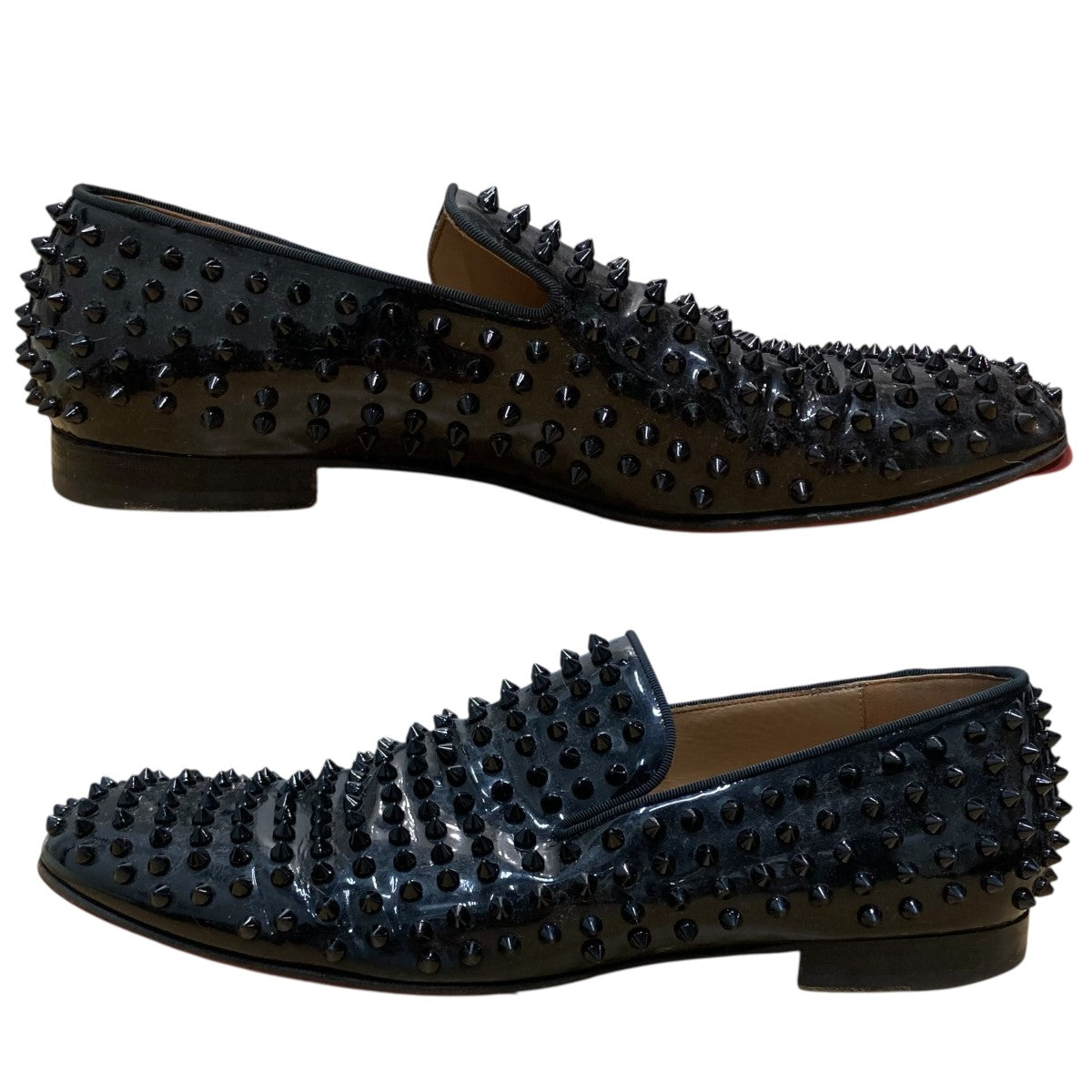 ルブタン オペラシューズ　36.5 フラットシューズ　エナメル　パテント　リボン Chambeliss ブラック パテントレザー - Shoes - Men - Christian