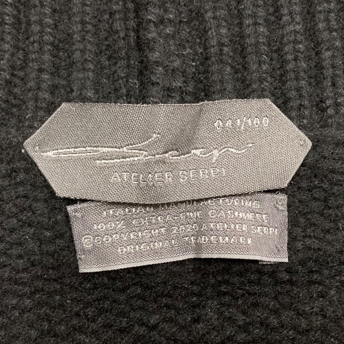 Atelier Serpi ファイヤー柄カシミヤカーディガン 古着・中古-6枚目のアイテム画像
