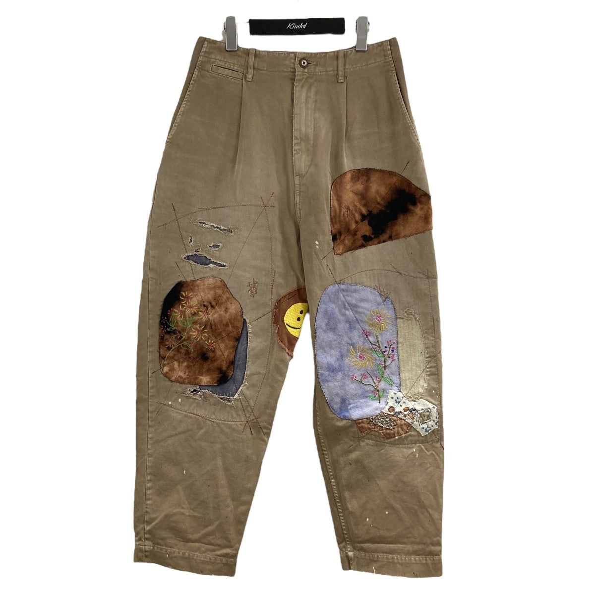 Kapital ミリタリパンツ KAPITAL(キャピタル) かつらぎパッチワークテーパードパンツ EK