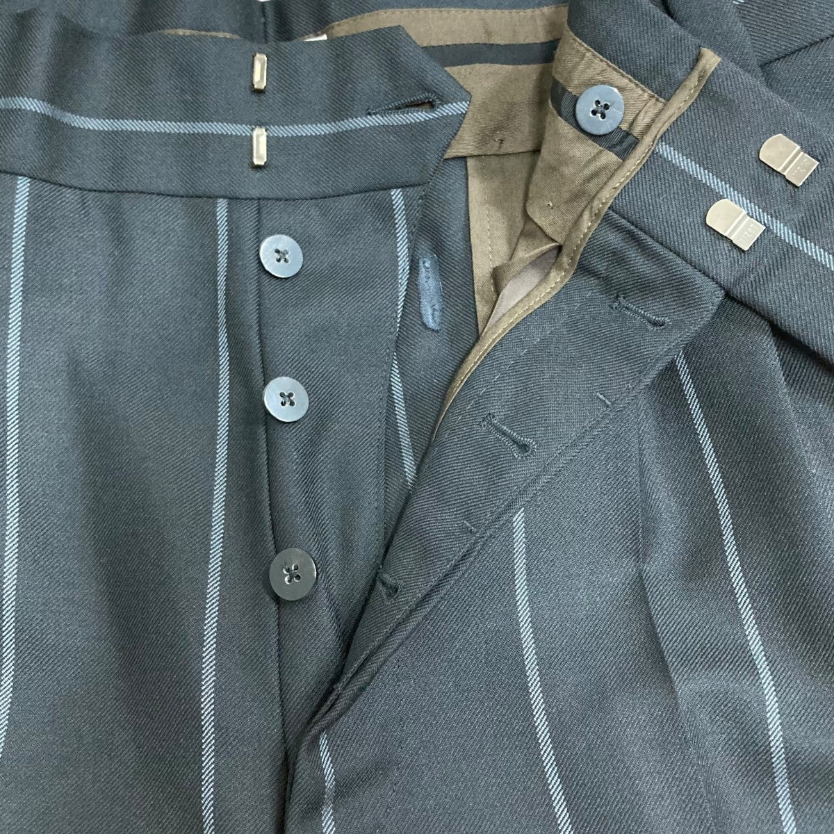 FEAR OF GOD×Ermenegildo Zegna ストライプパンツ8CFG09 75X2N2
