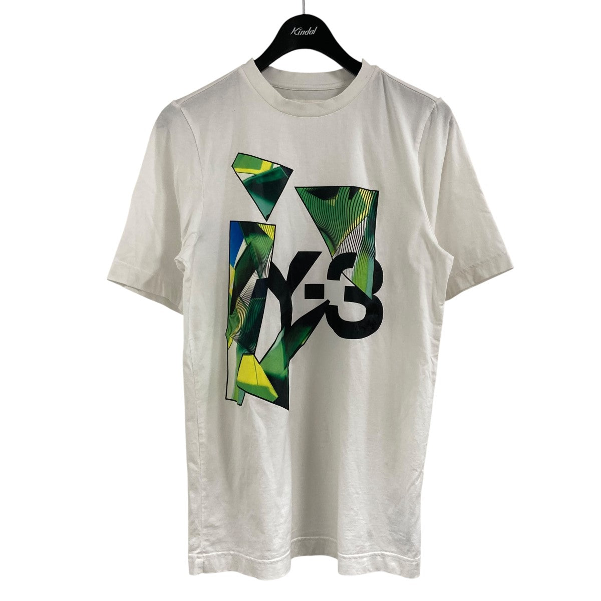Y-3 ワイスリー/ラインTシャツ/Bランク/06【中古】 Y-3(ワイスリー) プリントTシャツ IL1790 ホワイト サイズ 2XS
