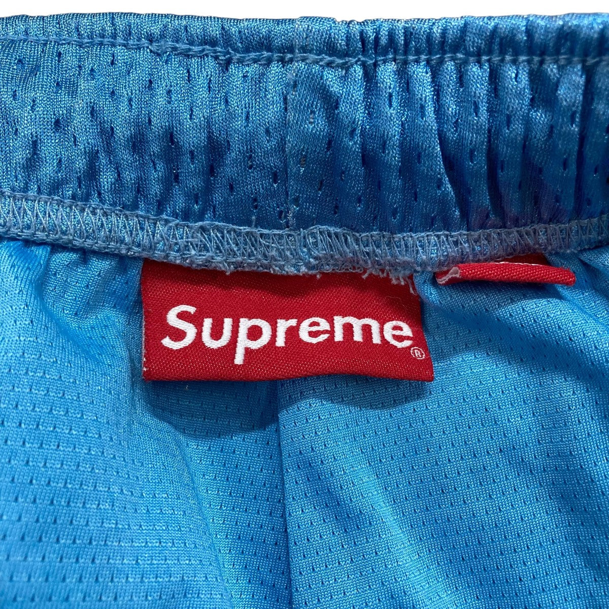 SUPREME メッシュパンツ M レッド Supreme(シュプリーム) メッシュハーフパンツ ブルー×レッド