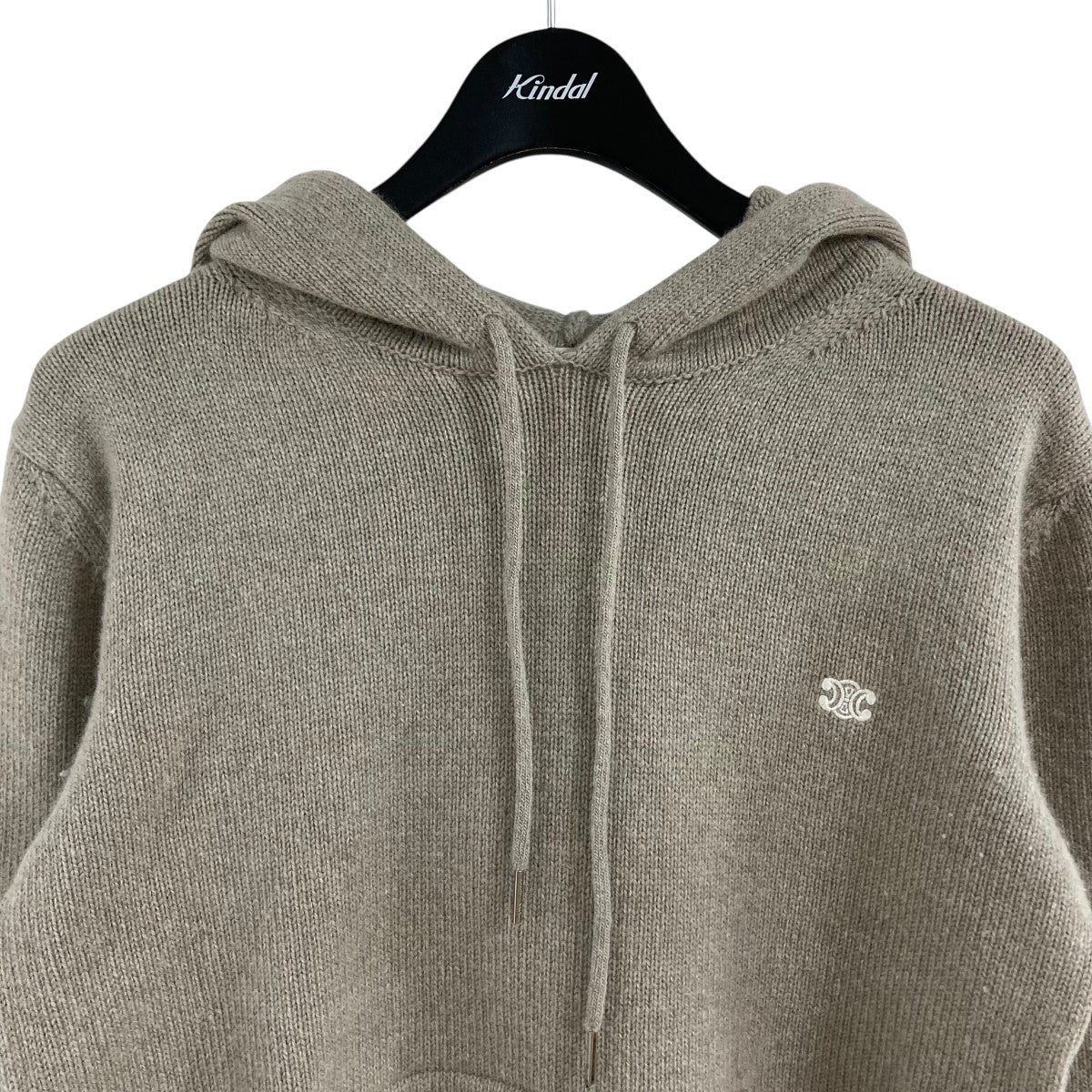 CELINE（セリーヌ）のウール&カシミヤニットパーカー／セーター CELINE(セリーヌ) ウール X カシミヤ ニットパーカー 2AC87048T