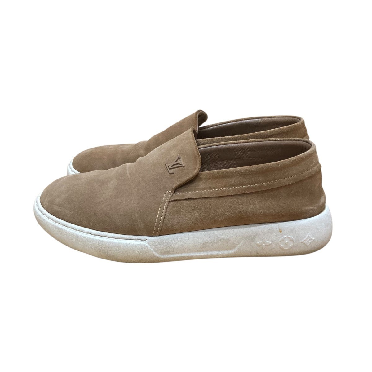 ルイヴィトン　サイズ表記「34 1/2」22センチ　カーキローファー louis-vuitton-louis-loafer--