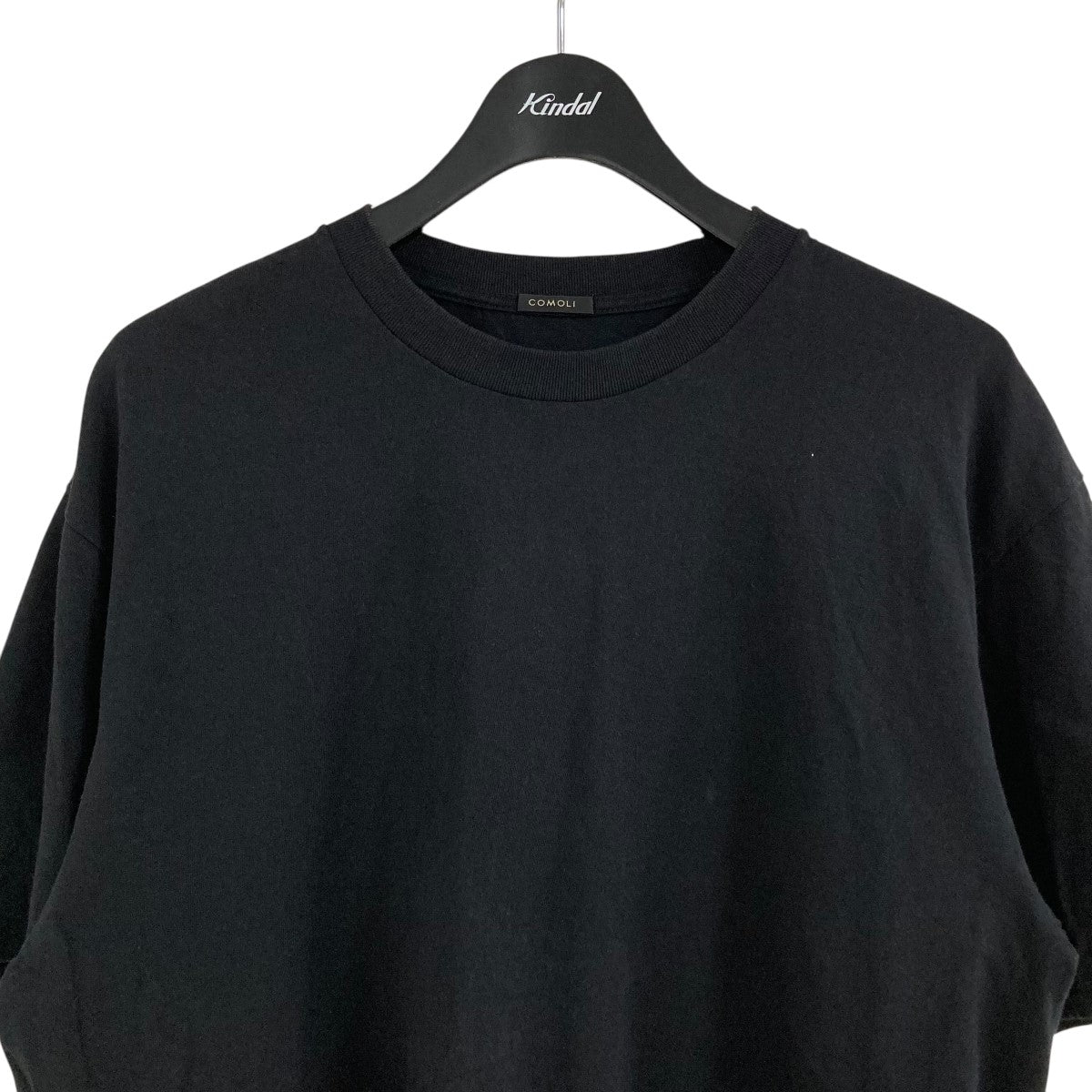古着 comoli コモリ コモリシャツ 黒 COMOLI(コモリ) 半袖Tシャツ ブラック サイズ 3｜【公式