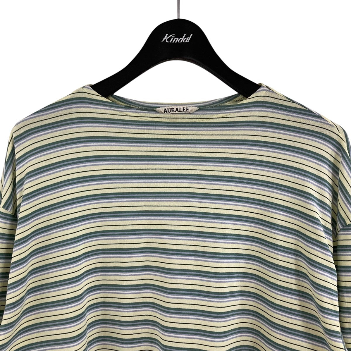 AURALEE(オーラリー) ボーダーカットソー A24SP01BR グリーン サイズ 4