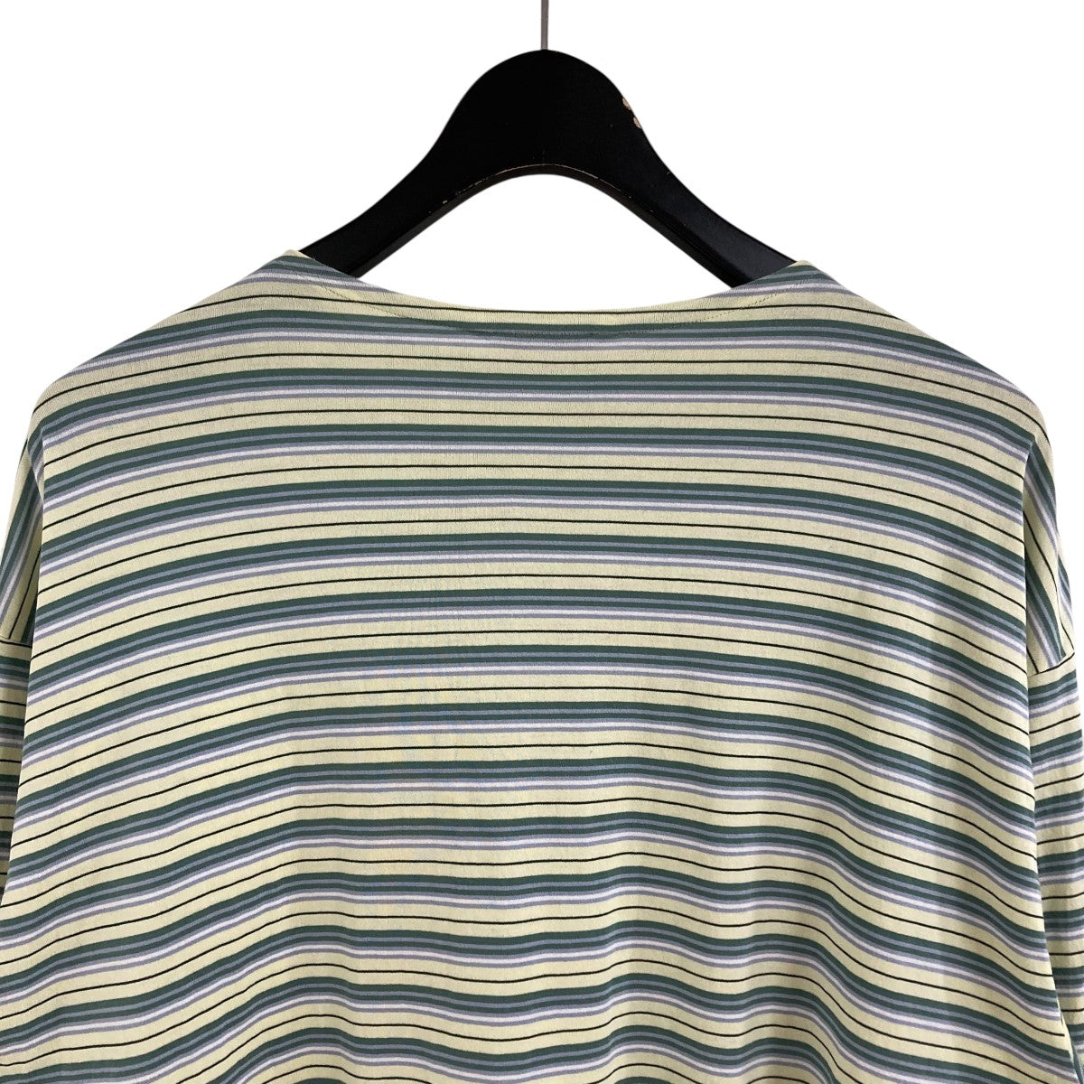 AURALEE(オーラリー) ボーダーカットソー A24SP01BR グリーン