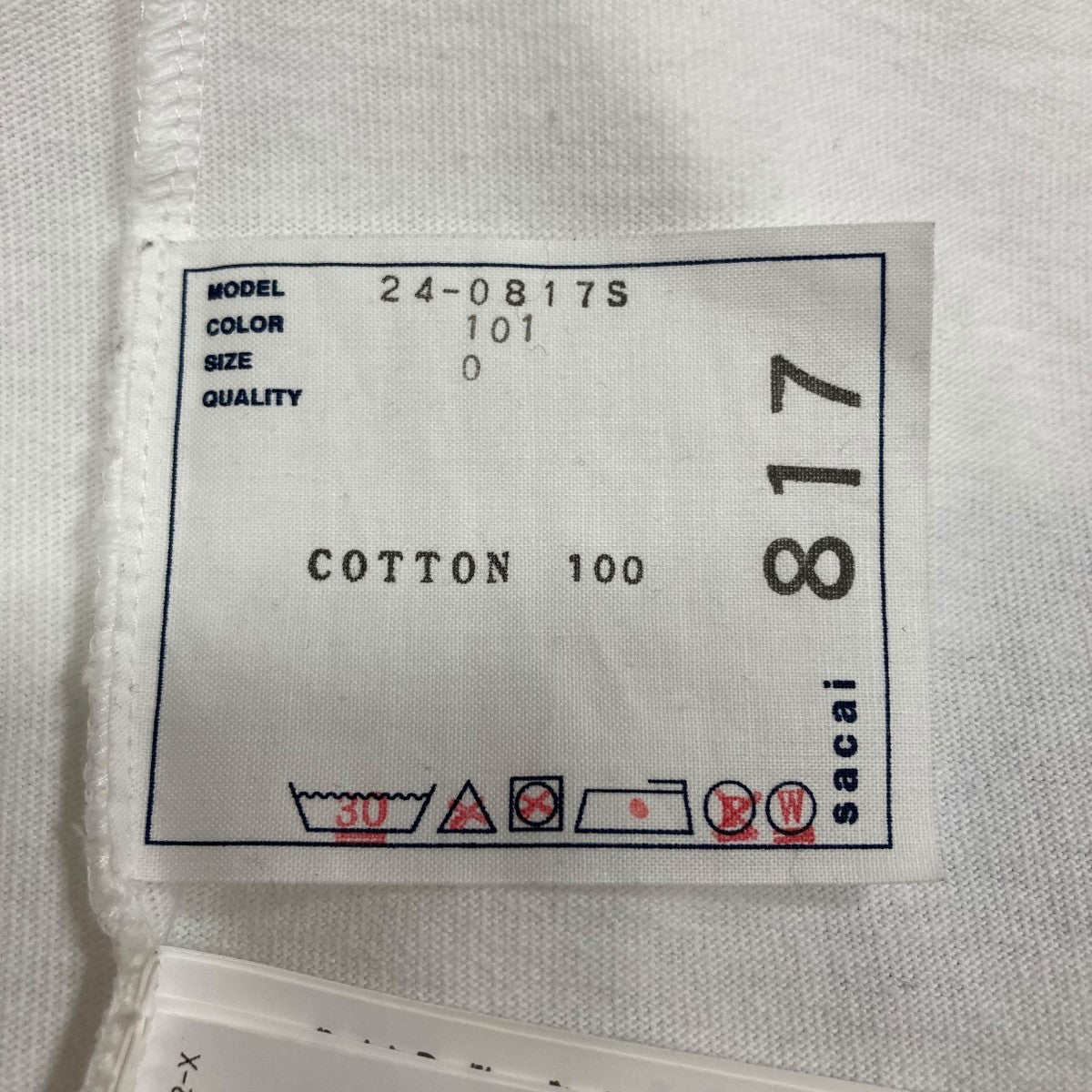 sacai プリントTシャツ 古着・中古-8枚目のアイテム画像