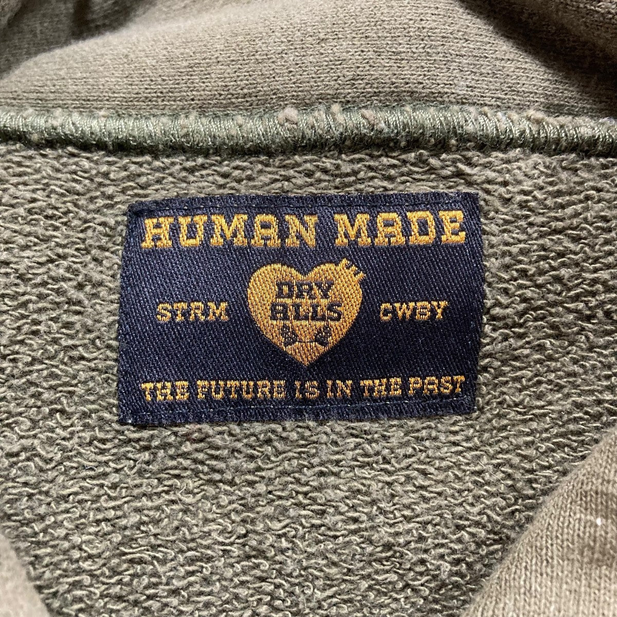 HUMAN MADE(ヒューマンメイド) ハーフジップスウェット HM28CS005 黄緑