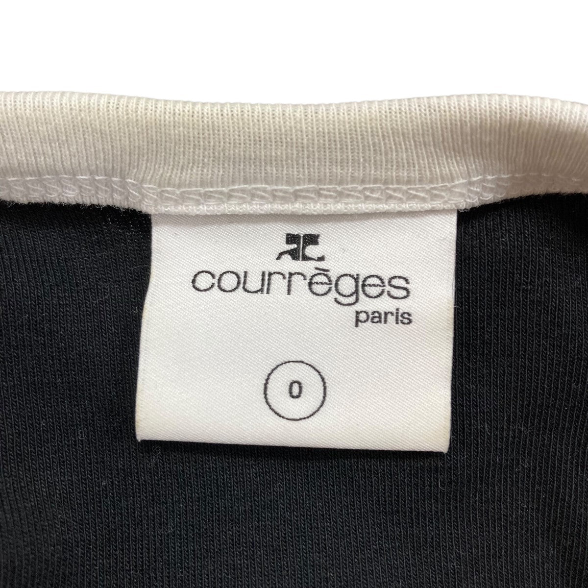 クレージュ ロゴコットンコントラストキャミソール S courreges(クレージュ) ロゴキャミソール 8617-343-0320