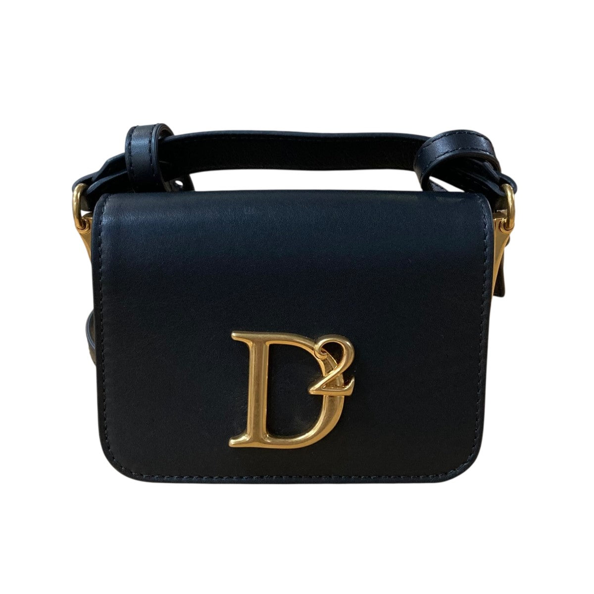 DSQUARED2 ディースクエアード ショルダーバッグ 本革 DSQUARED2 ディースクエアード レザー ショルダーバッグ 2WAY