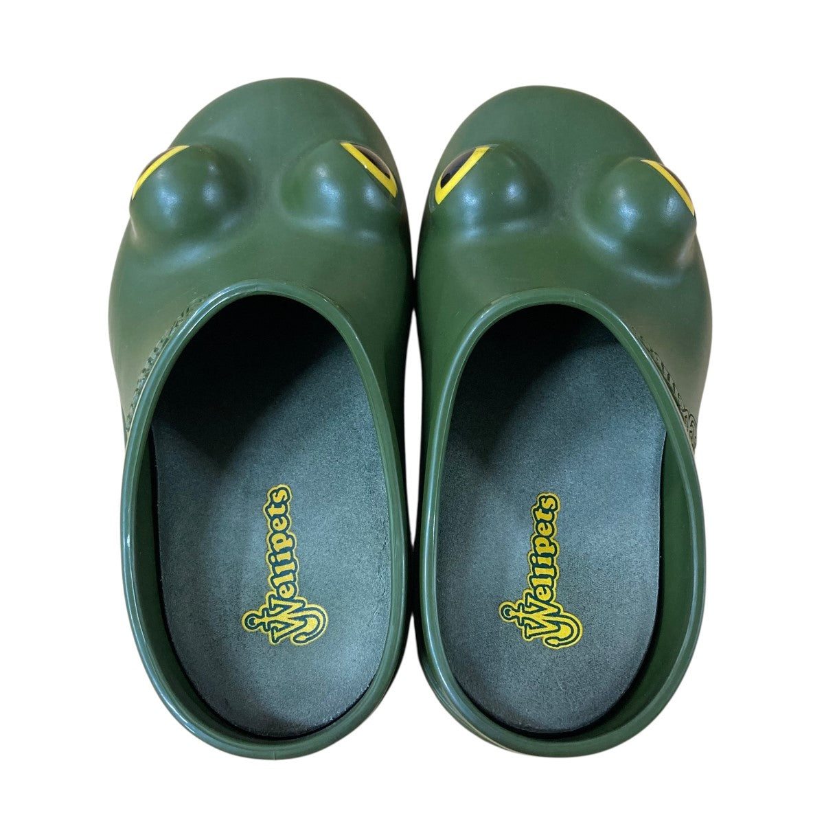【関税込み】JW Anderson ベージュ＆グリーン チェック サンダル J．W．ANDERSON×Wellipets フロッグローファー サンダル カーキ