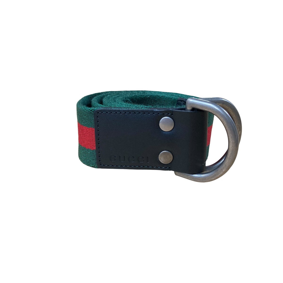 GUCCI(グッチ) シェリーラインベルト 451136 グリーン×レッド