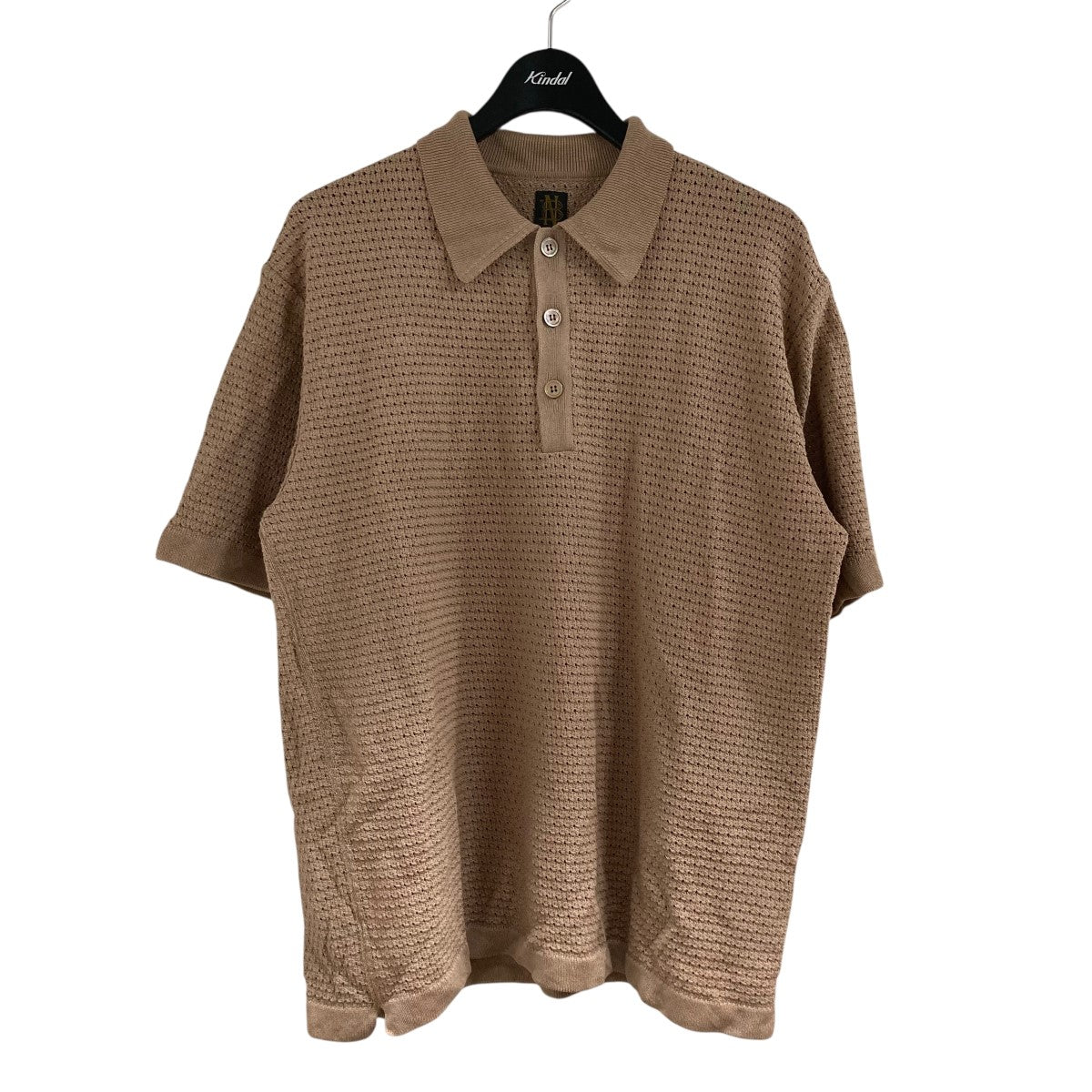 BATONER ベージュ ニットポロシャツ BEAMS PLUS（ビームス プラス）【別注】BATONER / KNIT POLO