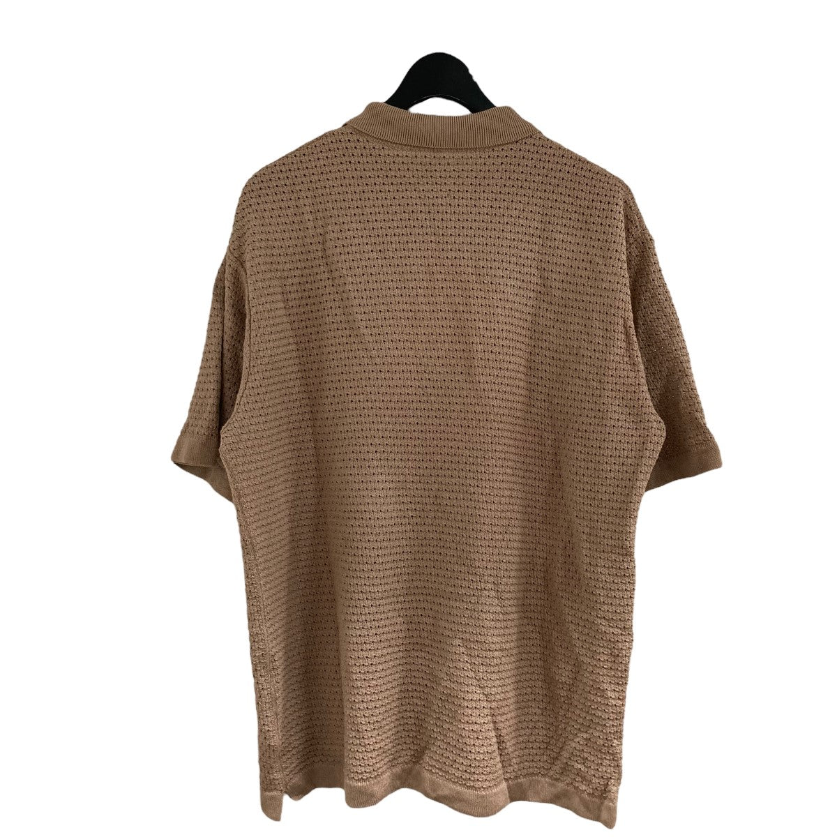 BATONER ベージュ ニットポロシャツ BATONER ベージュ ニットポロシャツ