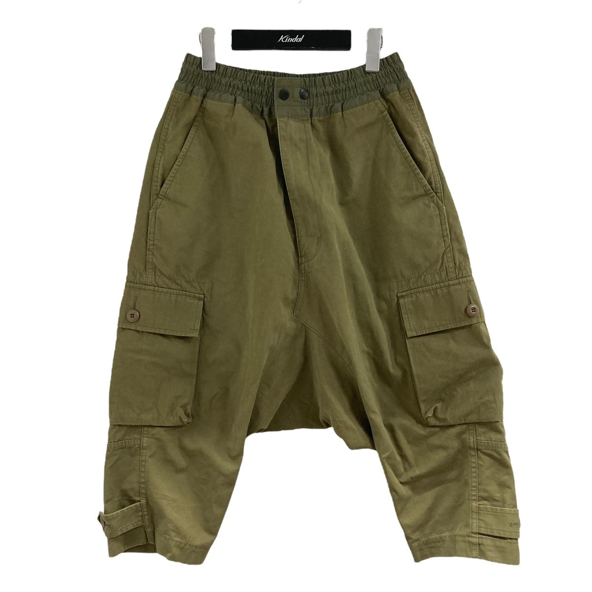 USA製 ギミック　レザー　スカル　カーゴパンツKEANAN DUFFTY Junya Watanabe MAN ストラップディテール カーゴパンツ
