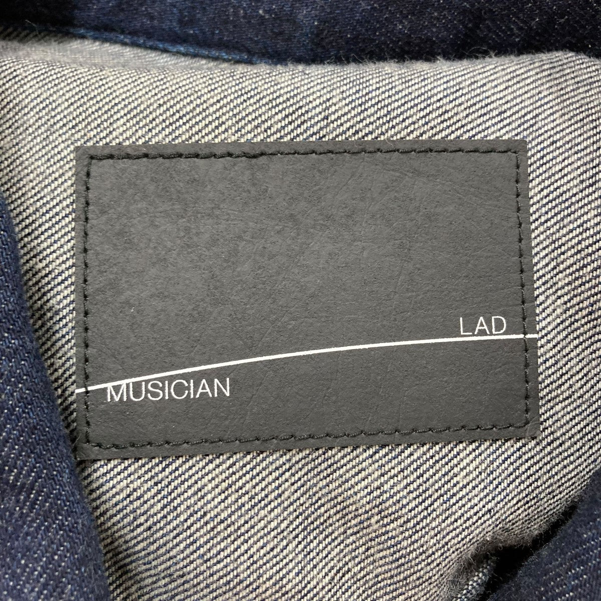 美品 LAD MUSICIAN デニム ブルゾン ロゴ インディゴ 44 LAD MUSICIAN デニム ブルゾン インディゴ 44 - メルカリ