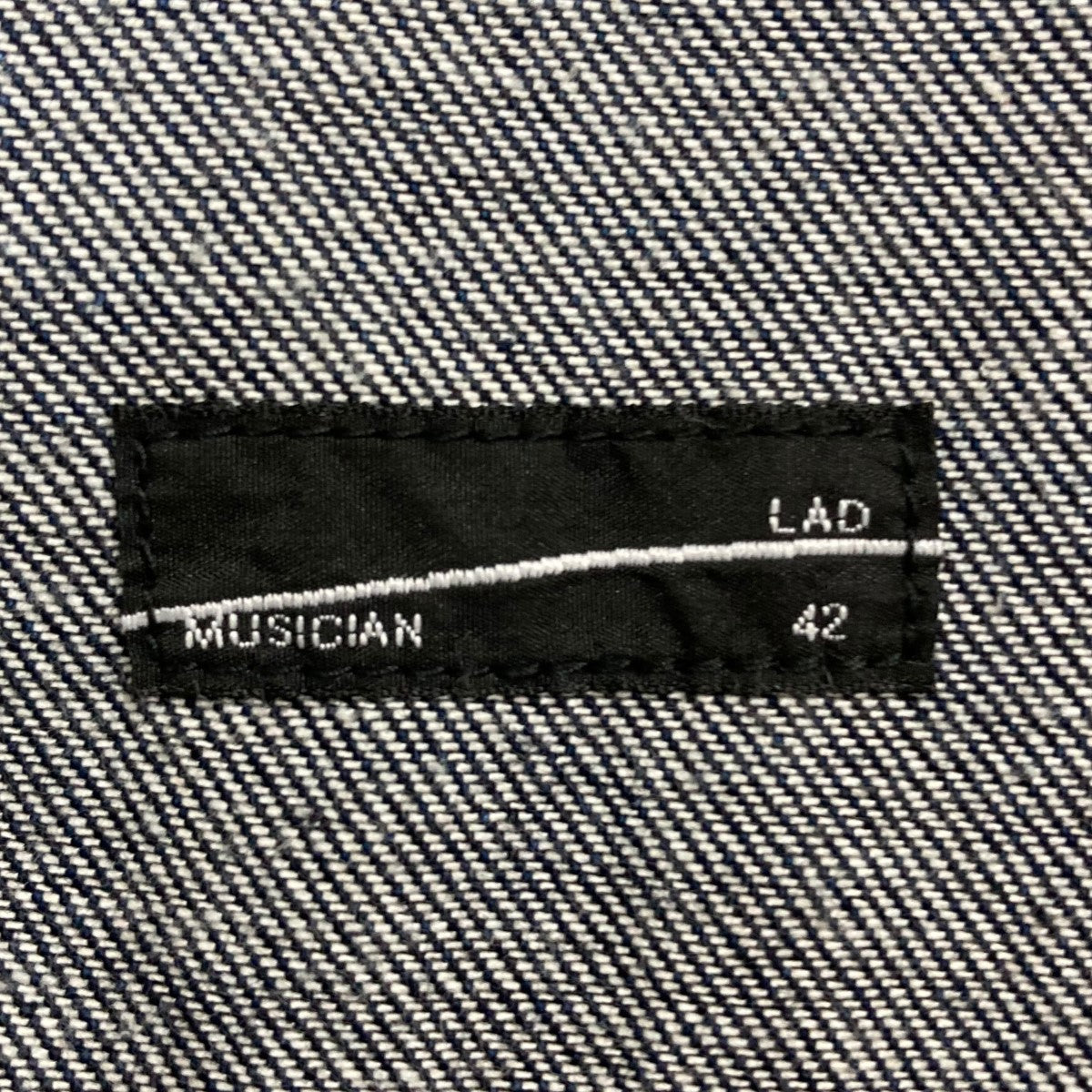 ラッド（ LAD MUSICIAN ） サイズ44 ラバーテープデニム 美品 。 LAD MUSICIAN（ラッドミュージシャン）の「12oz DENIM WIDE