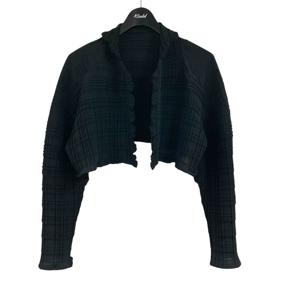 YOHJI YAMAMOTO +NOIR / ヨウジヤマモトプリュスノアール | 90s / 1992SS | レーヨン 変形 かぎ編み ニット カーディガン | 3 | yohji yamamoto+Noir(ヨウジヤマモトプリュスノアール