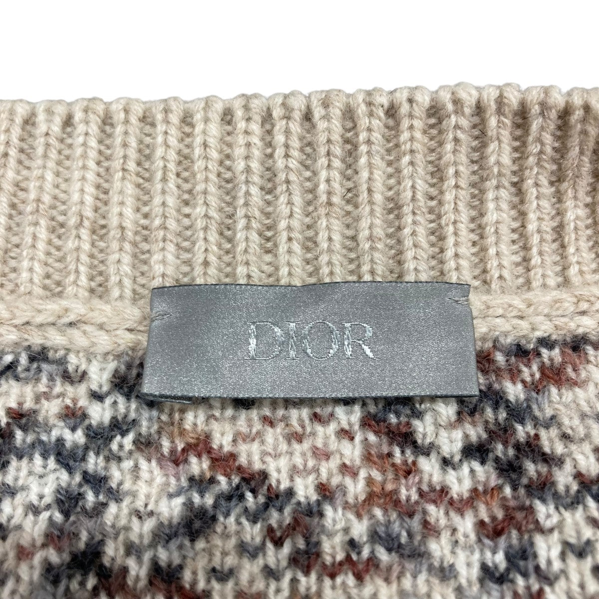 DIOR(ディオール) オブリークニットセーター 193M638TA662 ベージュ
