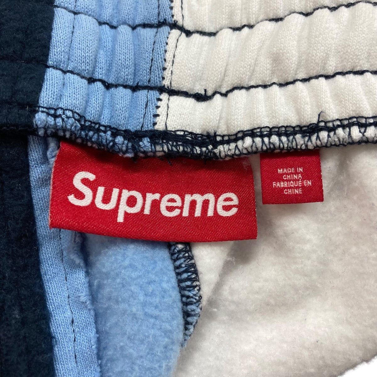 Supreme(シュプリーム) ロゴスタッズスウェットパンツ ブルー×ホワイト