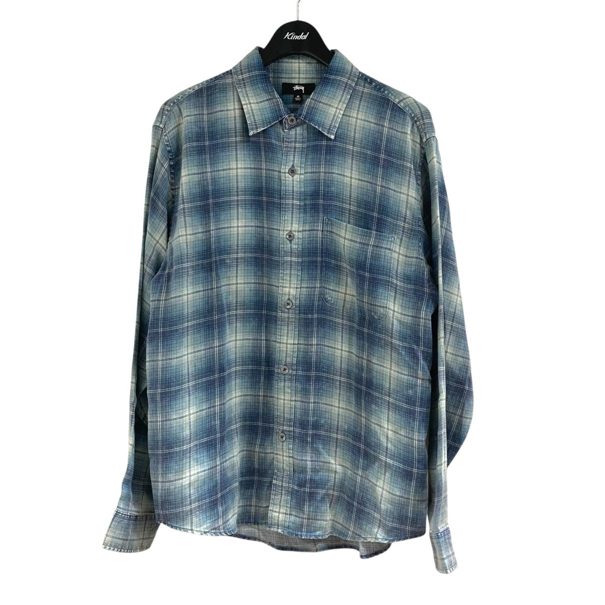【AW31】※新品タグ付※ Stüssy チェック柄フランネルジャケット oldStussyフランネルチェックジャケットチェックシャツブラック
