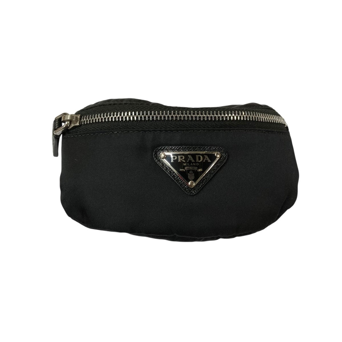 PRADA トライアングルプレート ミニポーチ 古着・中古-2枚目のアイテム画像