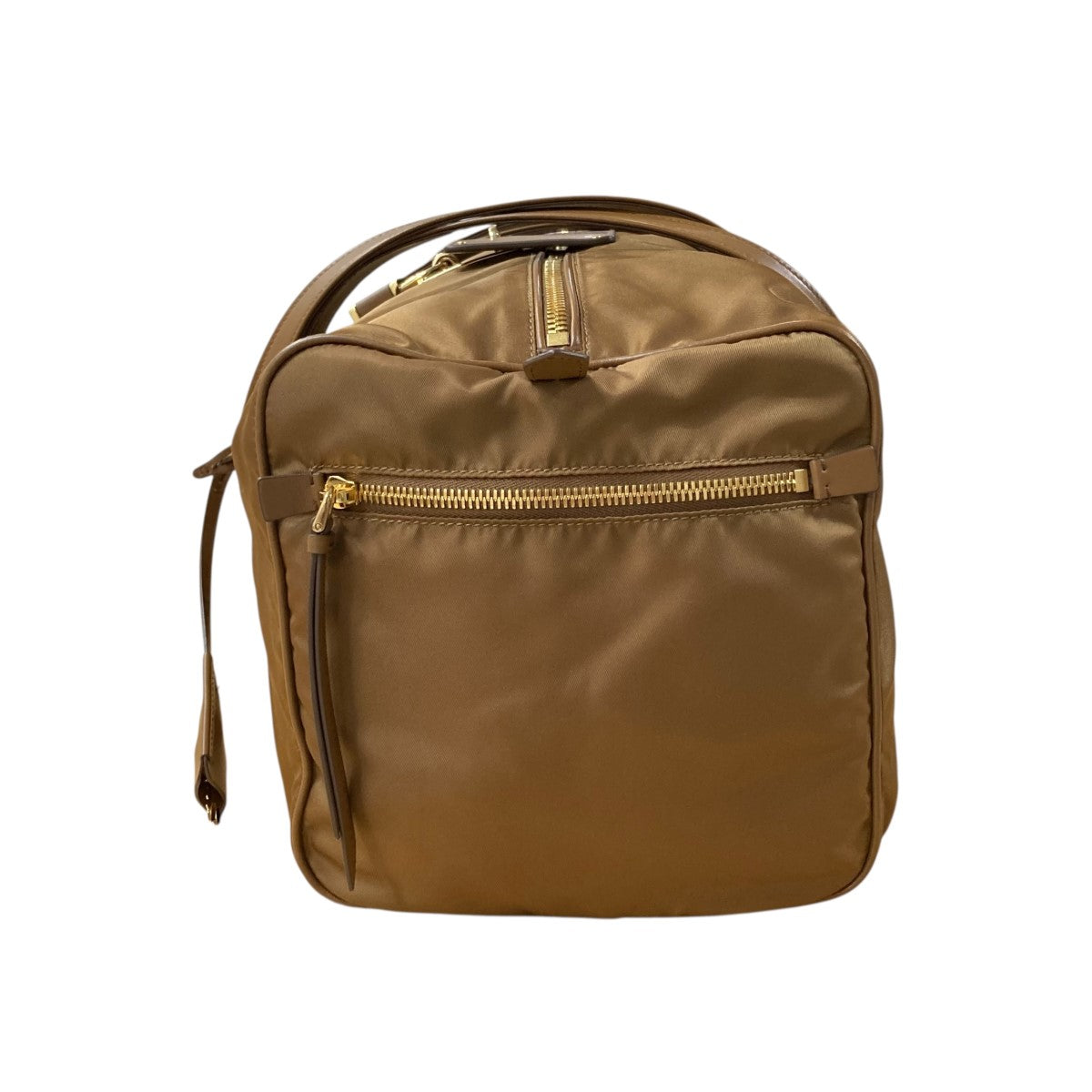 PRADA ブランデー ロック付 ラージ Re-Nylon トップハンドルバッグ1BB135 古着・中古-3枚目のアイテム画像