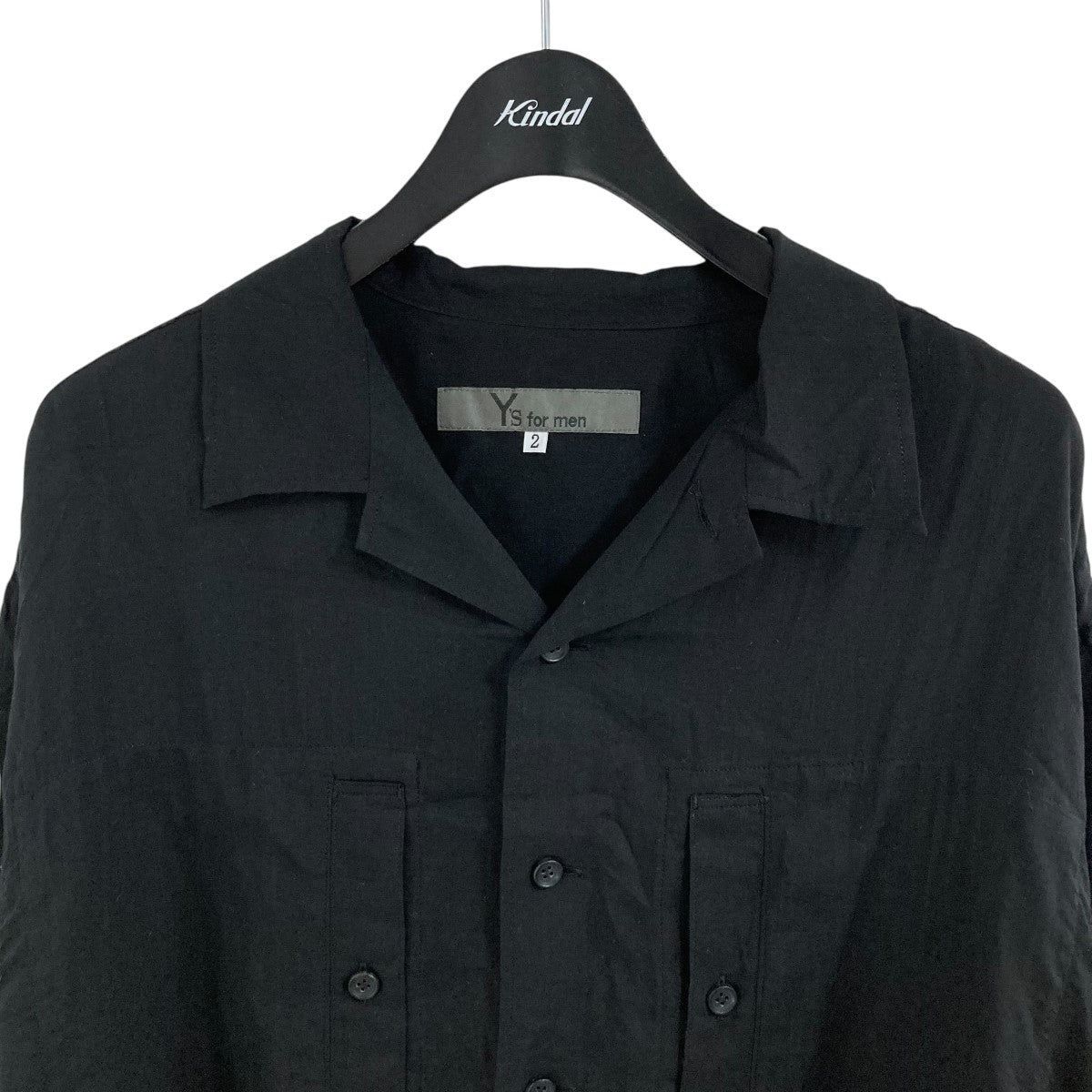 ワイズフォーメン Y's ヨウジヤマモト オープンカラーシャツ 美品】Y's for men SHIRTS【ボックスシルエット オープンカラー