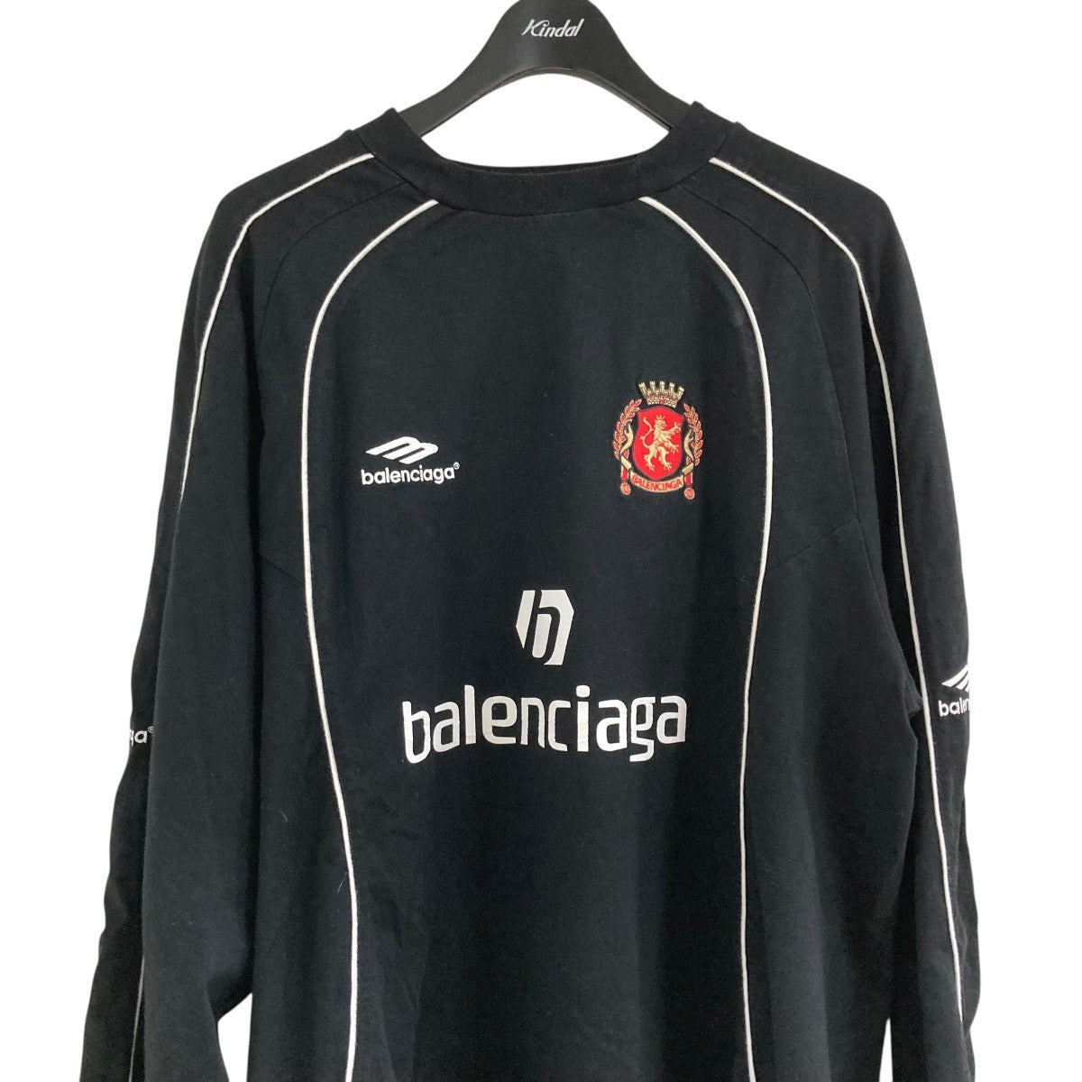 【BALENCIAGA】Soccer ロゴ コットンジャージー Tシャツ Balenciaga Soccer logo cotton jersey T-shirt Balenciaga