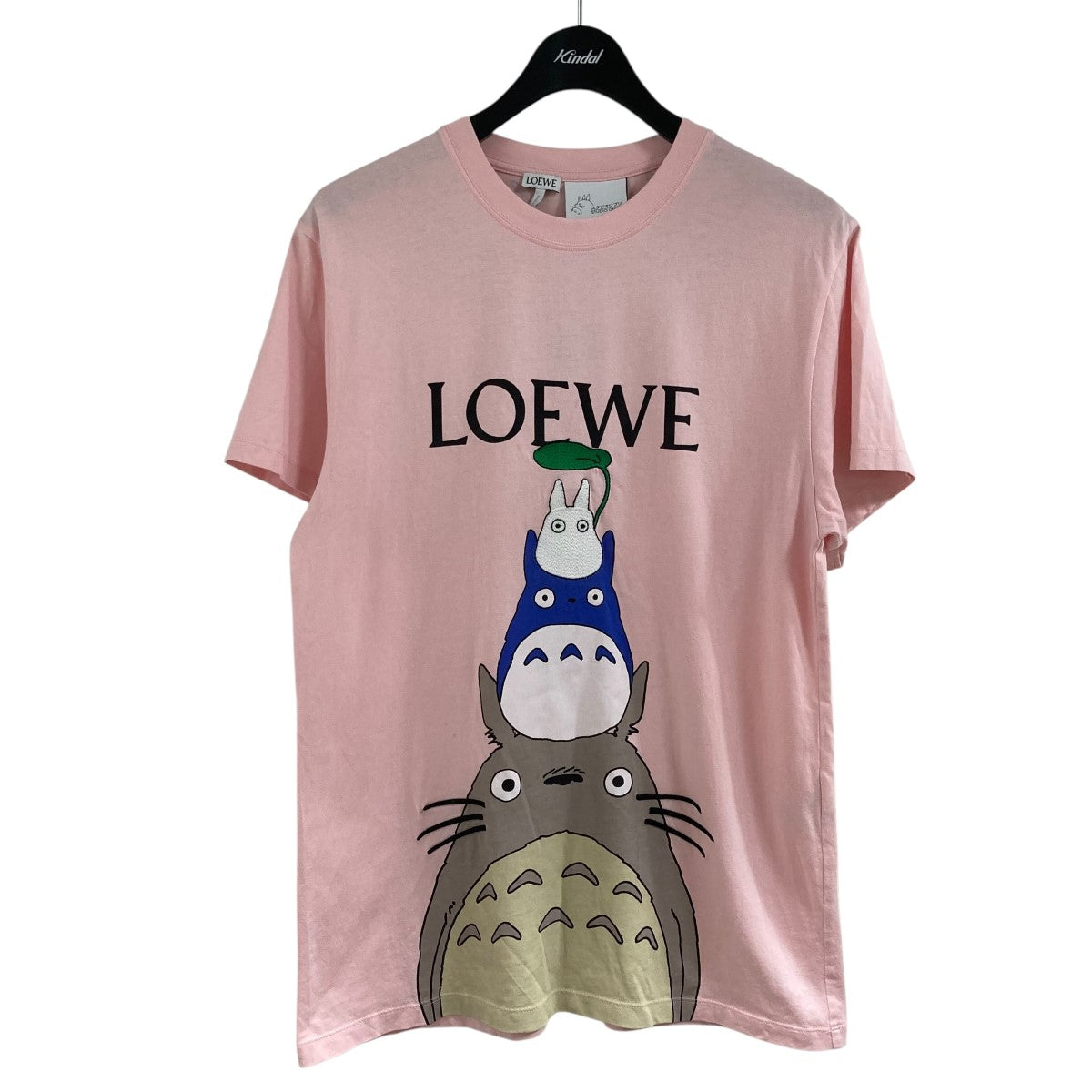 ロエとシャネ LOEWE(ロエベ) トトロTシャツ S848Y22X02 ピンク サイズ L