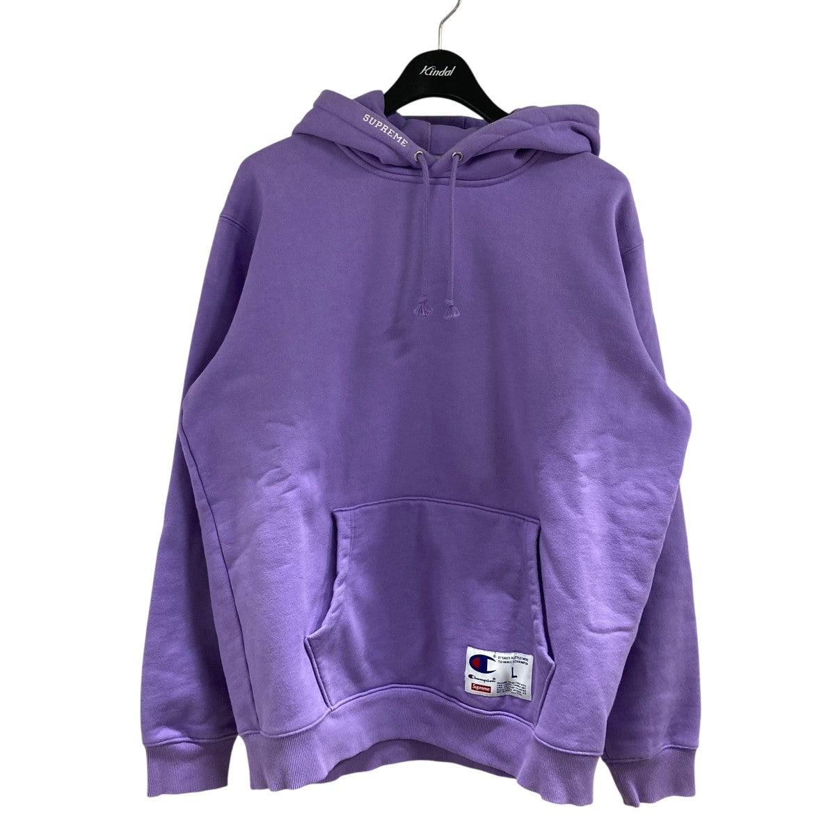 Supreme Champion パーカー Lサイズ パープル Supreme×Champion プルオーバーパーカー パープル サイズ L
