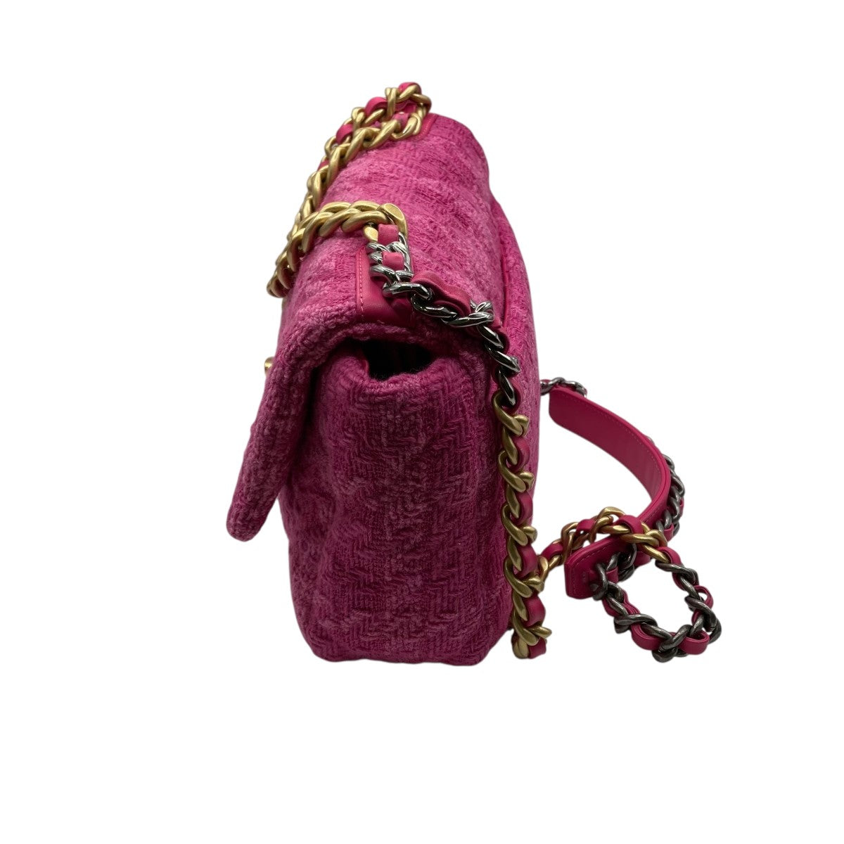 CHANEL 25 ココマーク ツイードチェーンショルダーバッグ 古着・中古-3枚目のアイテム画像