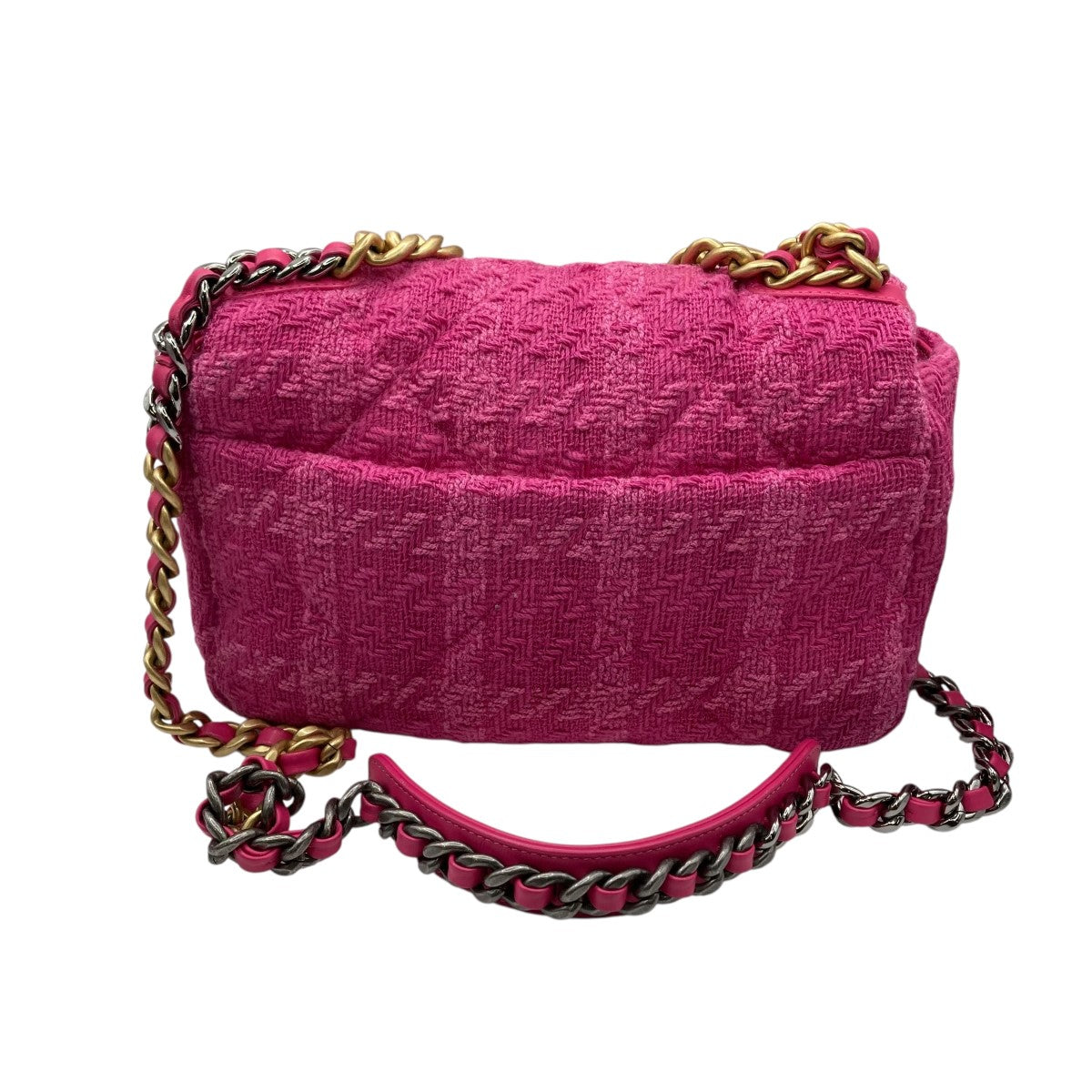 CHANEL 25 ココマーク ツイードチェーンショルダーバッグ 古着・中古-4枚目のアイテム画像