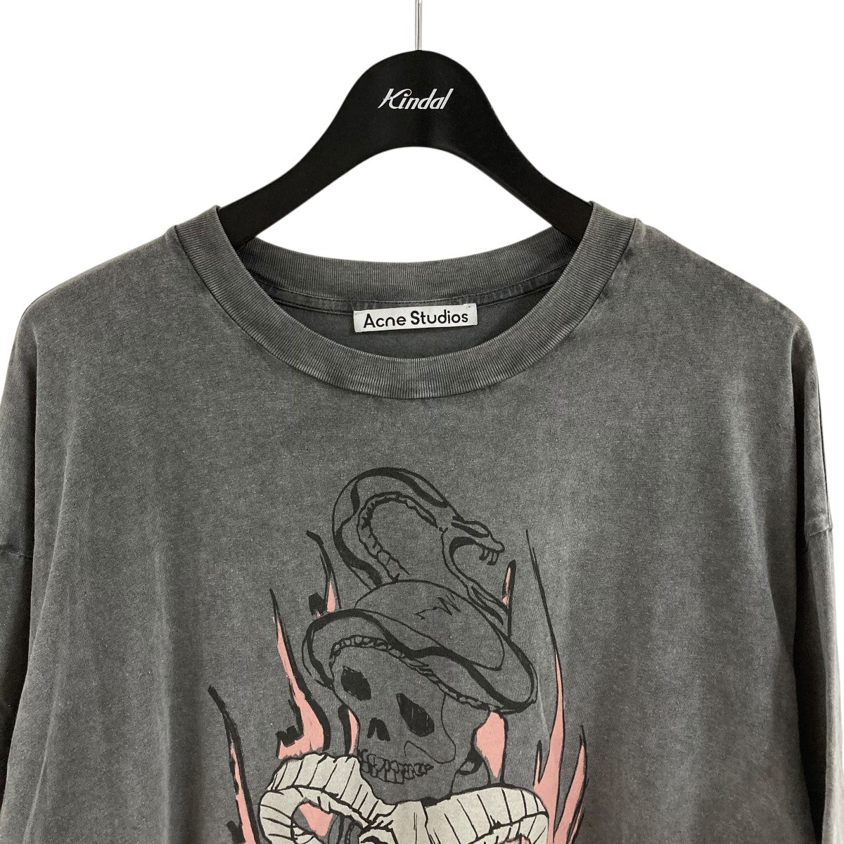 【関送無料】 Acne Studios ロゴ プリント クルーネック Tシャツ ACNE STUDIOS(アクネストゥディオズ) プリントTシャツ FN-UX