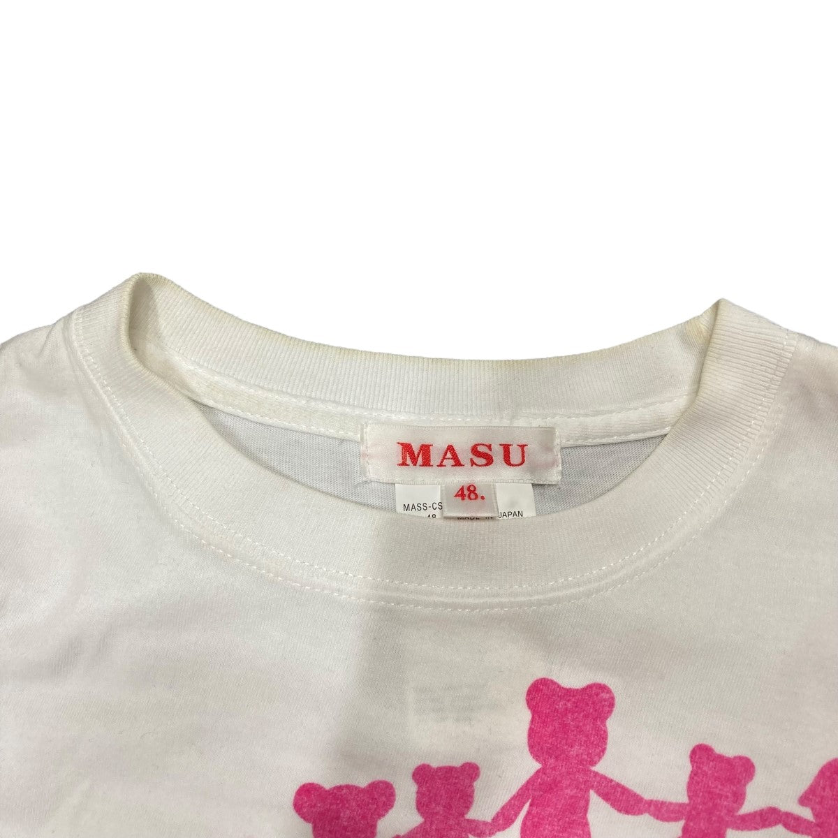 MASU(エムエーエスユー) プリントTシャツ MASS-CS1524 ホワイト