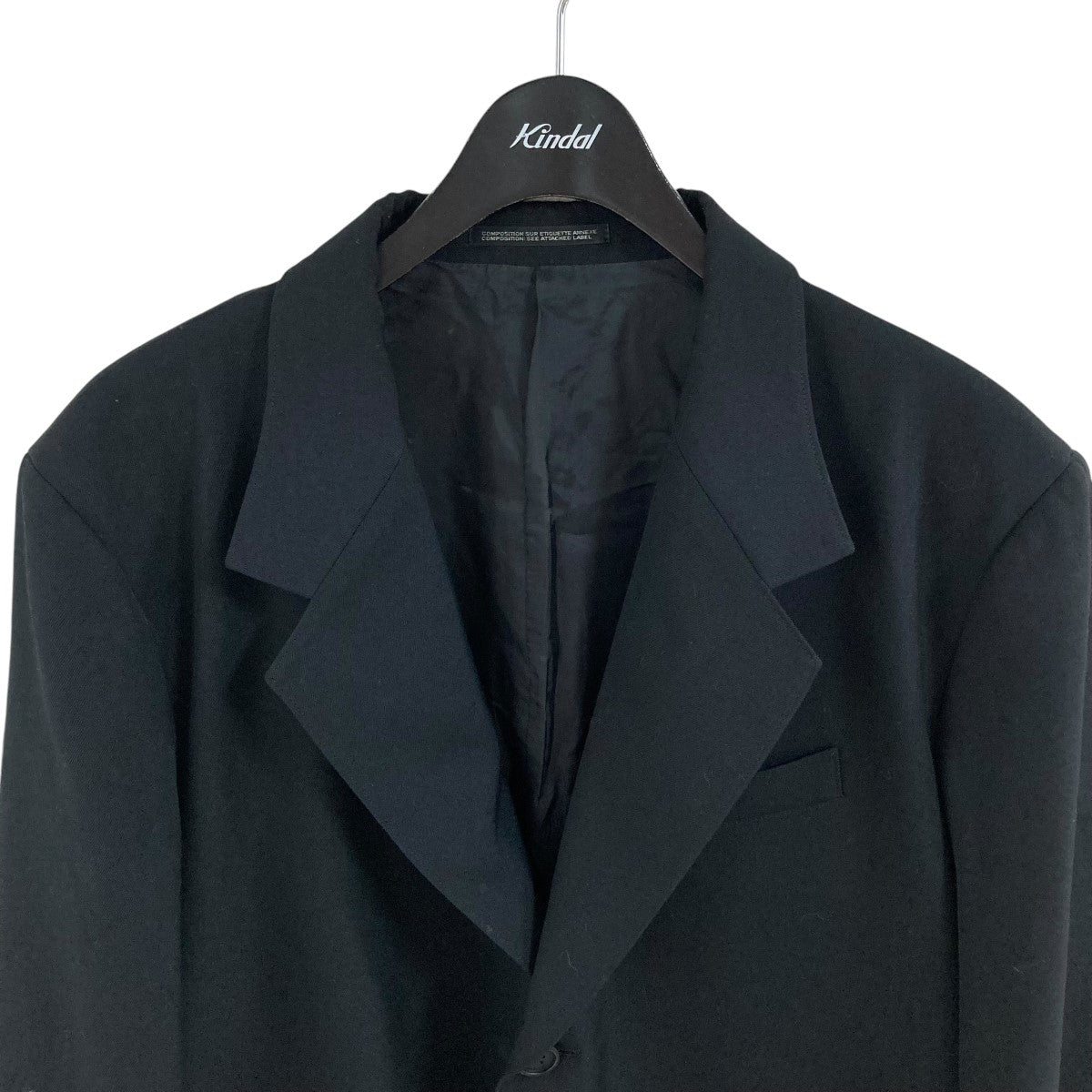 yohji yamamoto POUR HOMM 21AW 軍服ジャケット UNIVERSE MESSAGE PRINT JACKET(S Black): Yohji Yamamoto POUR