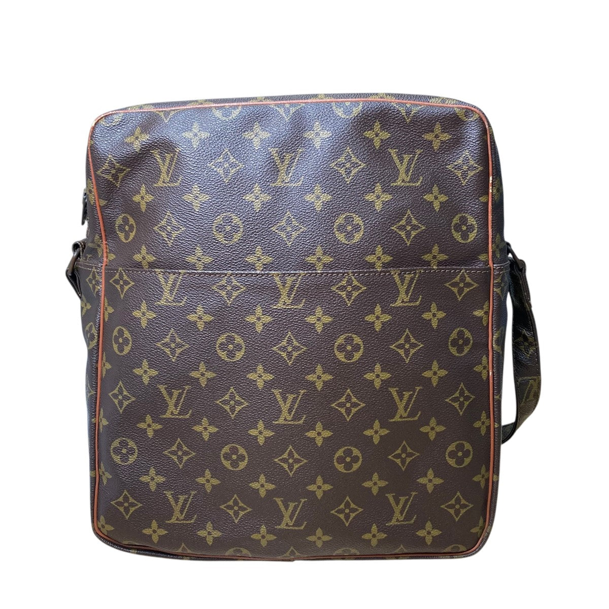 【訳アリ】Louis Vuitton ショルダーバッグ ブラック/ブラウン LOUIS VUITTON(ルイヴィトン) モノグラムスクエアレザー