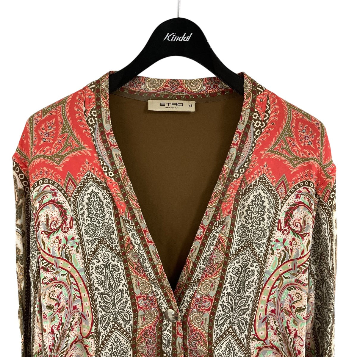 ETRO ホワイト ペイズリー柄ジャケット 新品未使用♡ ETRO(エトロ) ペイズリー柄ポロ マルチ サイズ XXL｜【公式