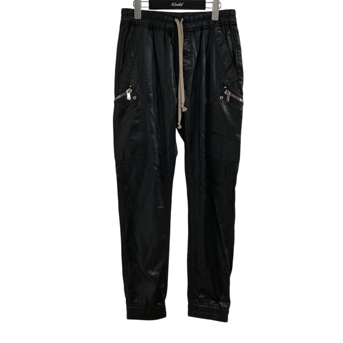 【RICK OWENS】ブラック ドロップクロッチ トラックパンツ dcsMJGLwdmEh.jpg?width=768