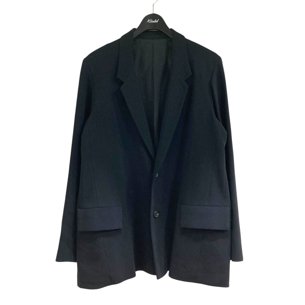 ★Y’s ワイズ 初期 80s 茶タグ ラメ混 スタンドカラー ジャケット 黒 ワイズフォーメンY's for men ウールギャバノーカラージャケット