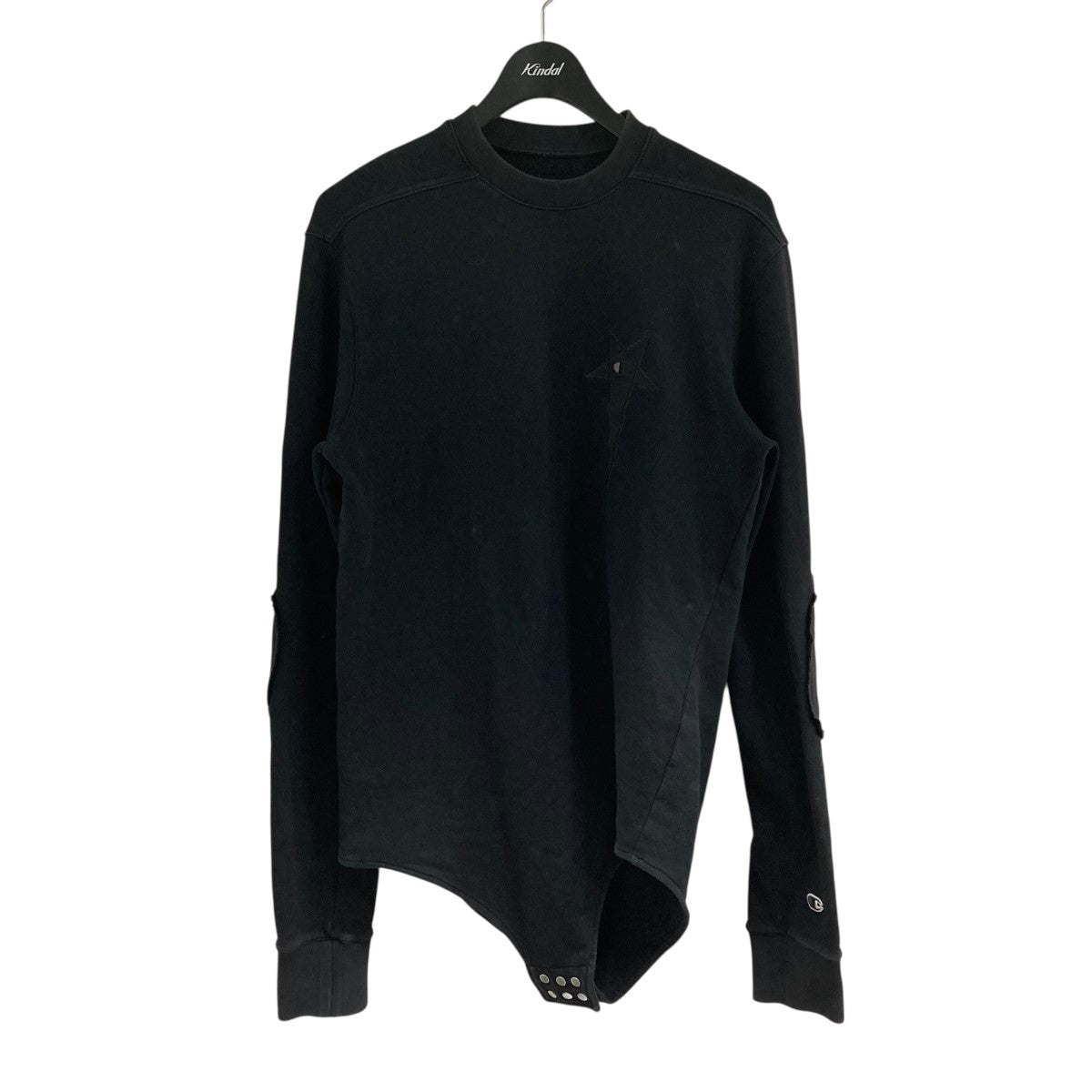 Rick Owens Champion スウェット L 黒 ボディスーツ RICK OWENS×Champion ボディースーツスウェット CM20S0008