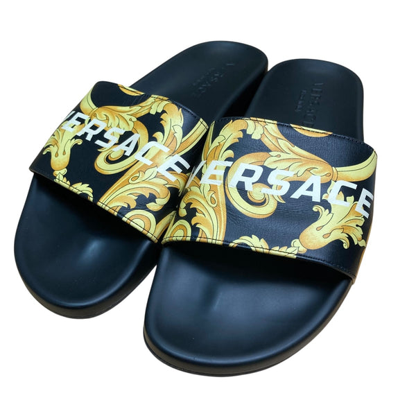 VERSACE(ヴェルサーチ) サンダル ブラック×イエロー サイズ 41｜【公式