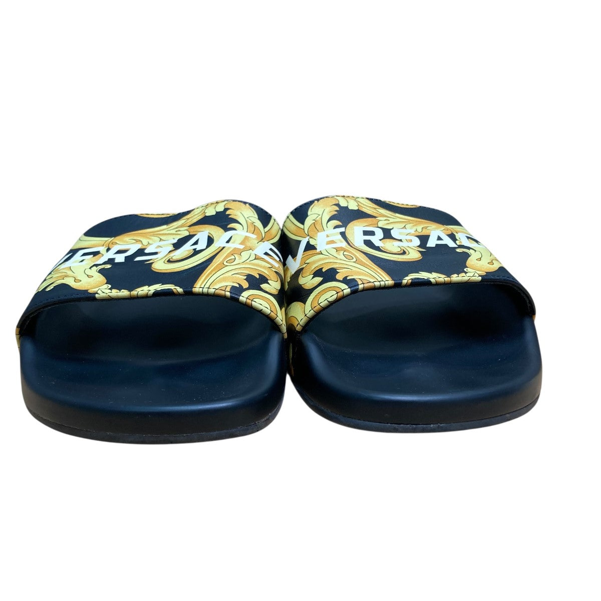 VERSACE(ヴェルサーチ) サンダル ブラック×イエロー サイズ 41