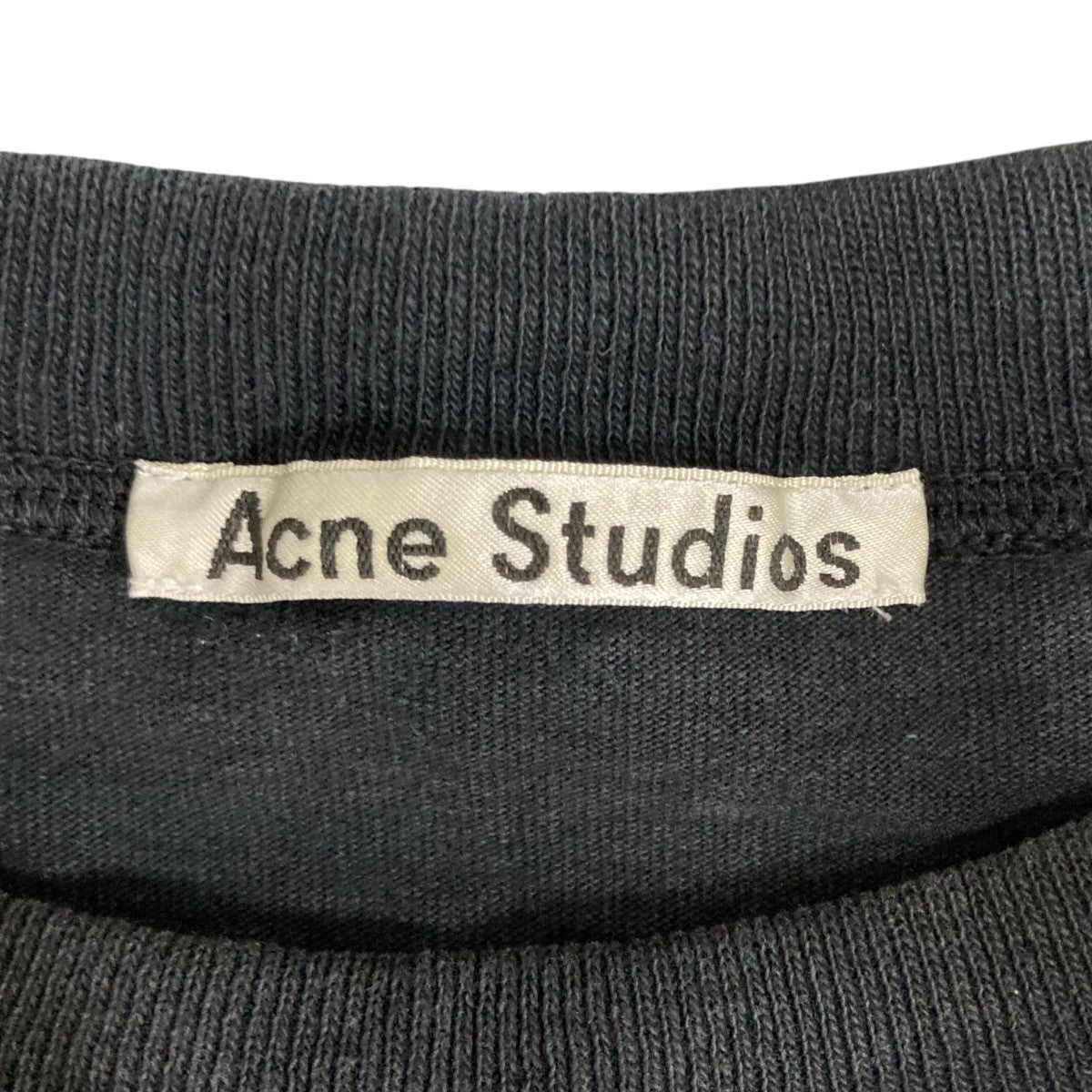 Acne Studios 黒 トレーナー サークルロゴ　刺繍　オーバーサイズM Acne Studios - 【まる様 専用】Acne Studios バブルロゴ