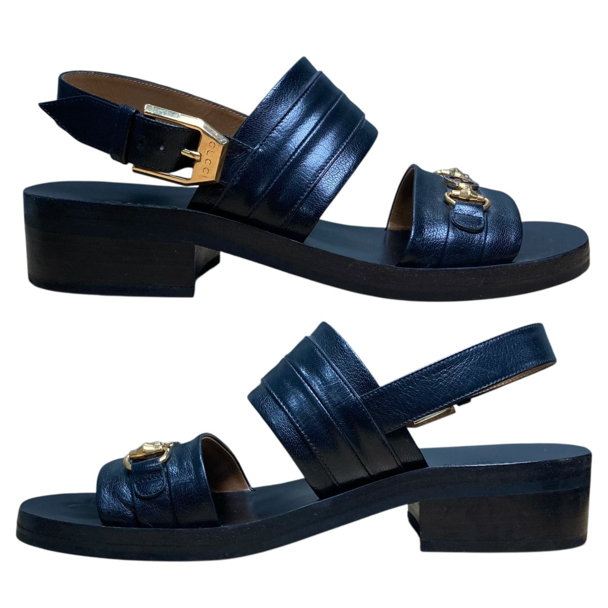GUCCI グッチ ホースビット インターロッキング G レザー サンダル GUCCI(グッチ) ホースビット インターロッキングG レザー